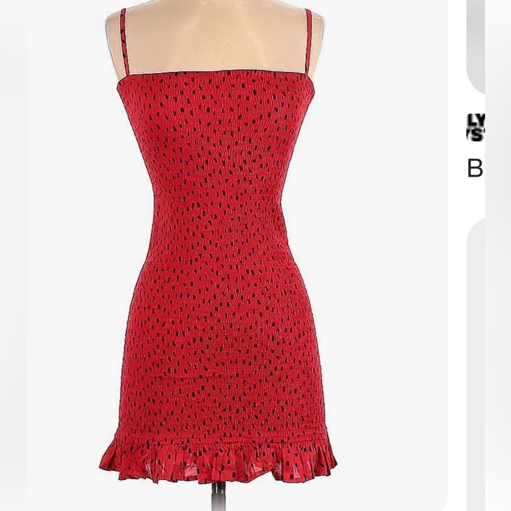 Black and red mini dress